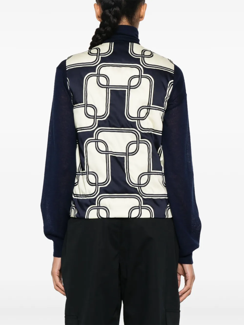 Moncler Spencer met Fedra Chain-print Geel