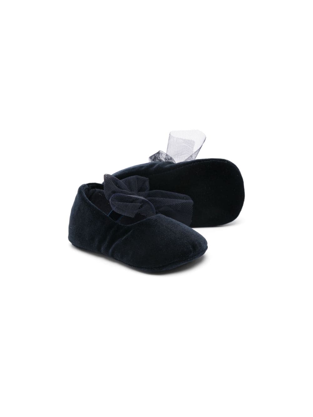 Il Gufo bow-detail ballet flats - Blauw