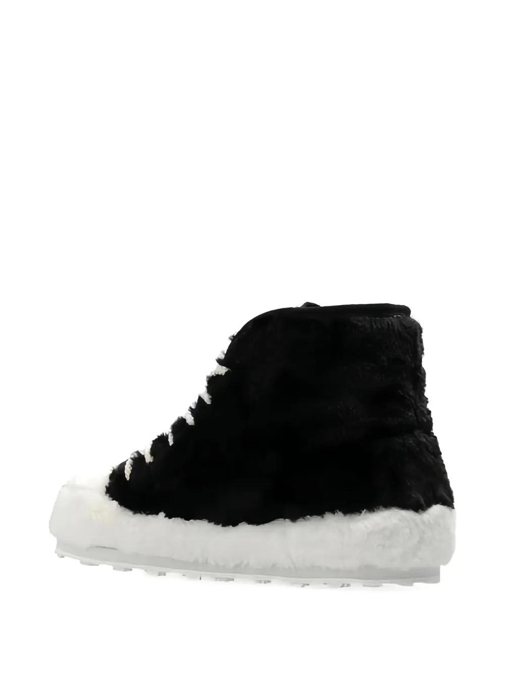 Marni faux-fur high-top sneakers Black