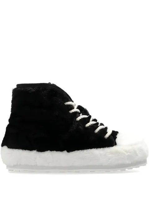 Marni faux-fur high-top sneakers