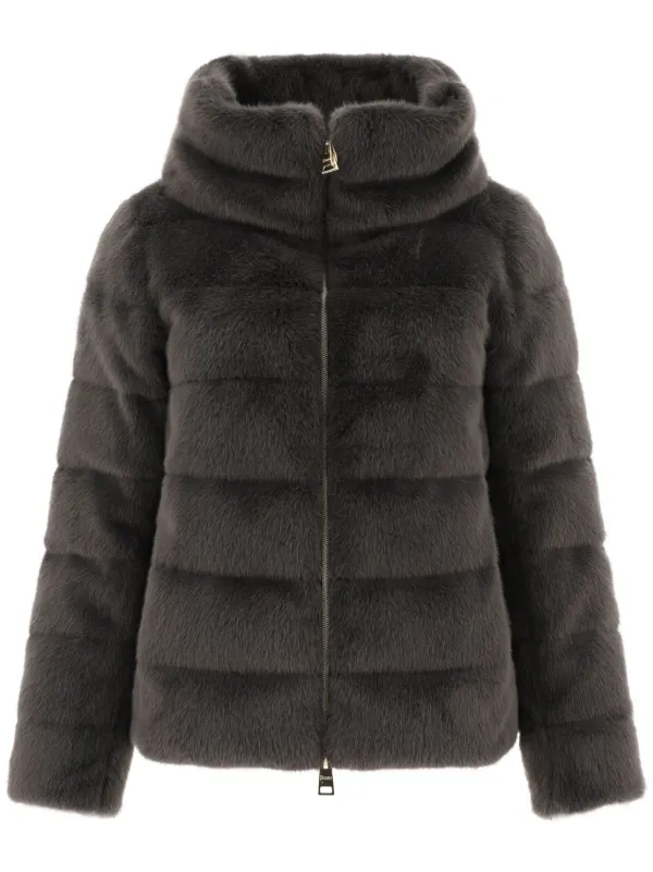 Herno faux fur puffer jacket on sale