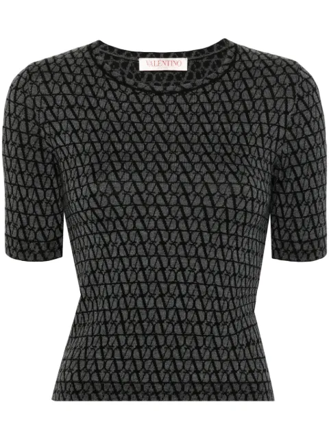 Valentino Garavani Toile Iconographe knitted top