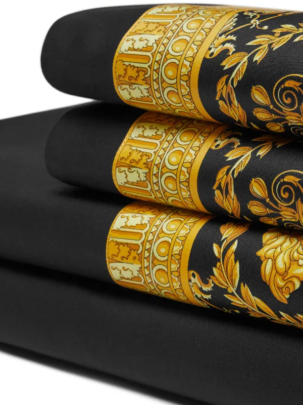 Versace I Love Baroque Full Queen Bettwasche Set Schwarz FARFETCH DE