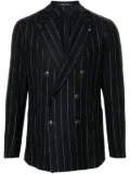 Tagliatore pinstripe-pattern blazer - Blue