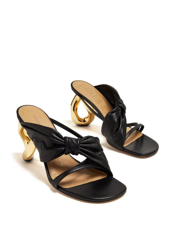 JW Anderson チェーンヒール ミュール | ブラック | FARFETCH JP