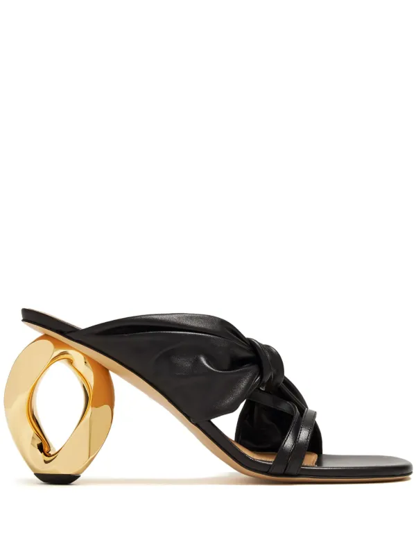 JW Anderson チェーンミュール JW Anderson チェーンヒール ミュール | ブラック | FARFETCH JP