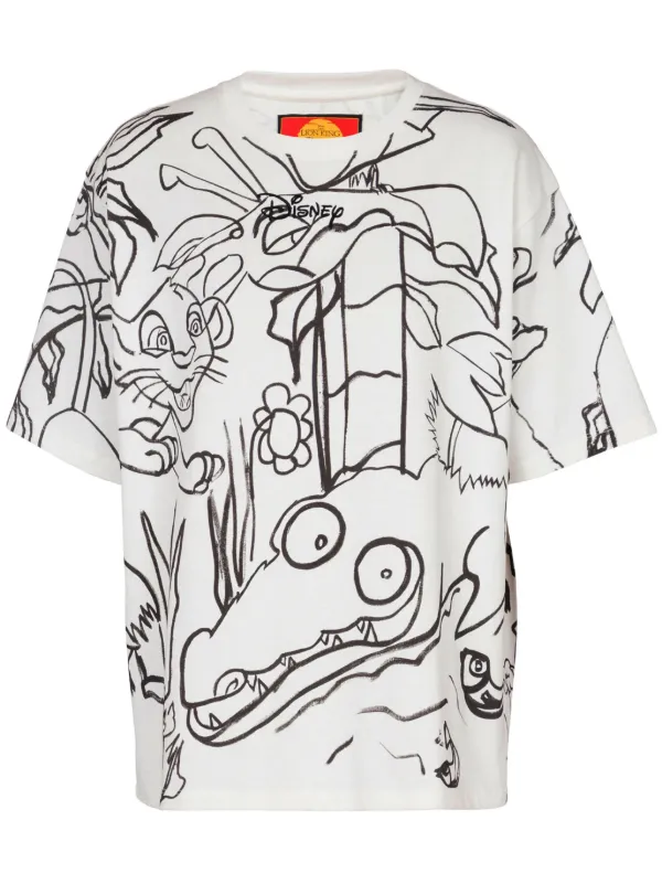 【関税＆送料込み】Balmain \"The Lion King\" T-Shirt Disney x Balmain: The Lion King - Relaxed T-shirt with
