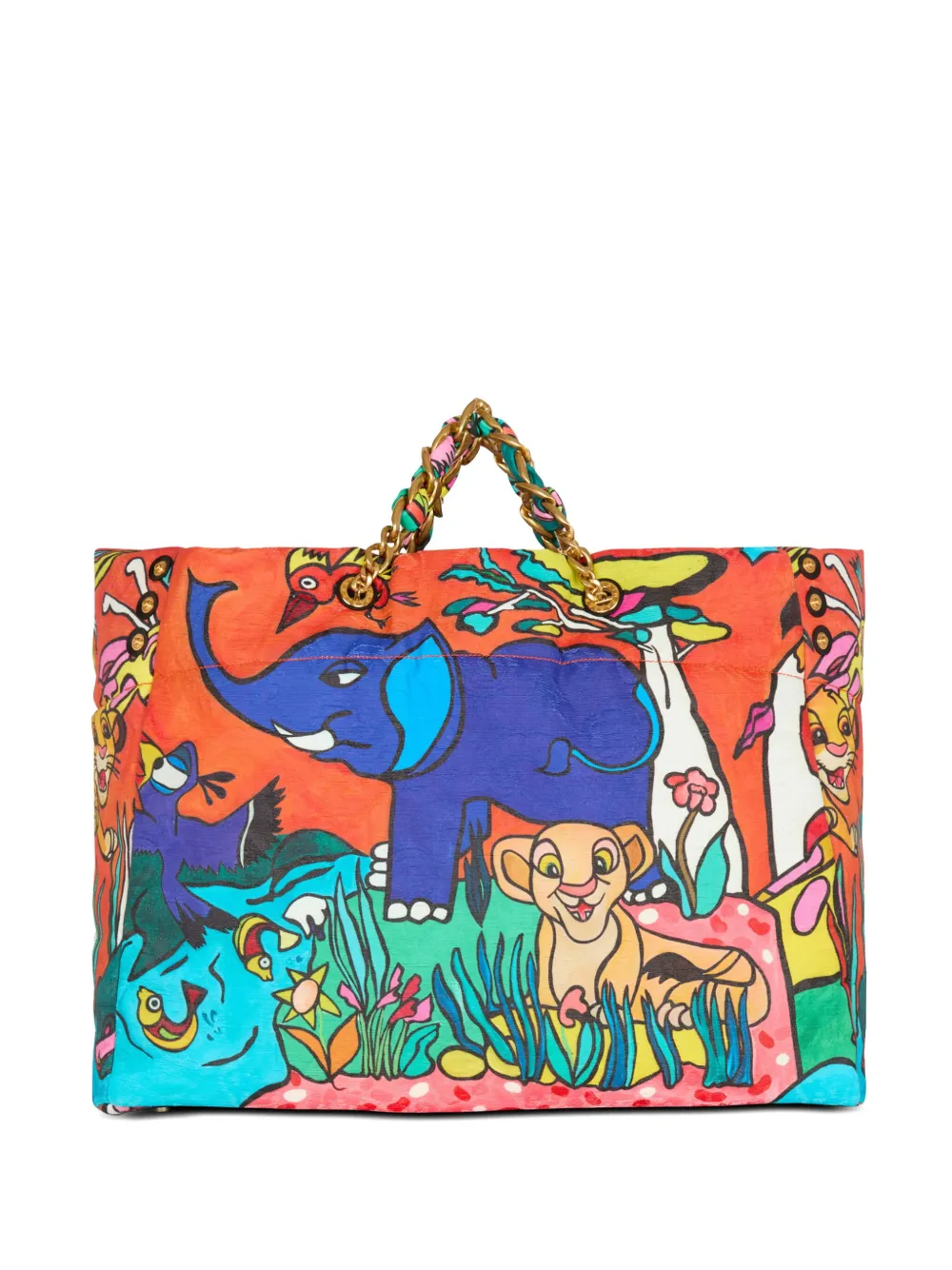 Balmain x Disney grote 1945 shopper met grafische print Oranje
