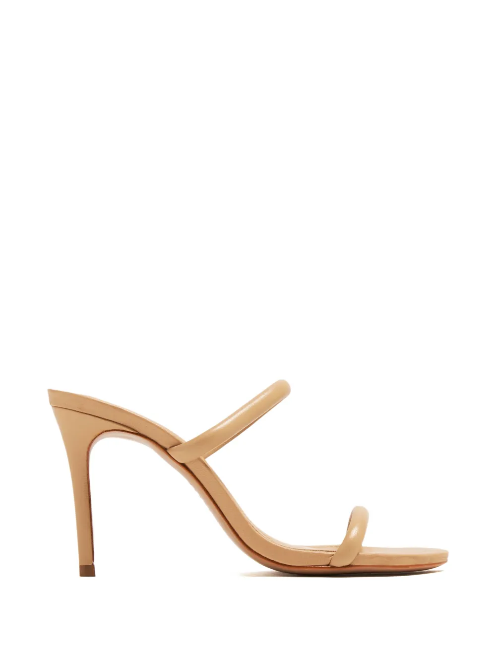 Schutz Taliah thin strap heeled sandals Beige