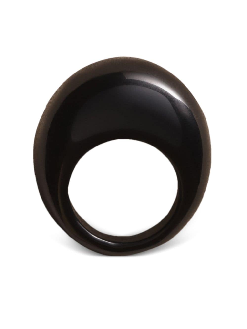 Sophie Buhai medium Donut onyx ring - Bruin