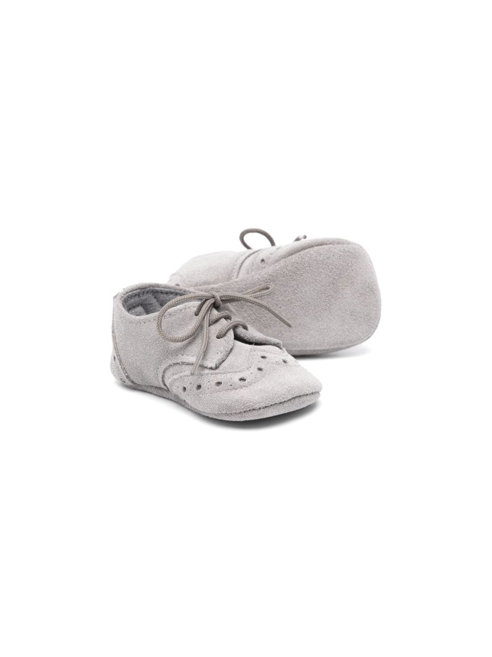 Il Gufo brogue-trim pre-walkers - Grijs