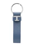 Tod's Timeless-logo leather keyring - Blue