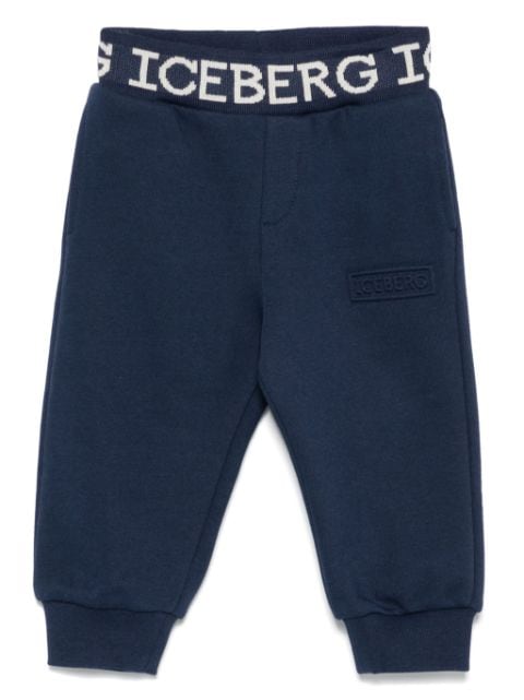 Iceberg Kids logo-embossed track pants