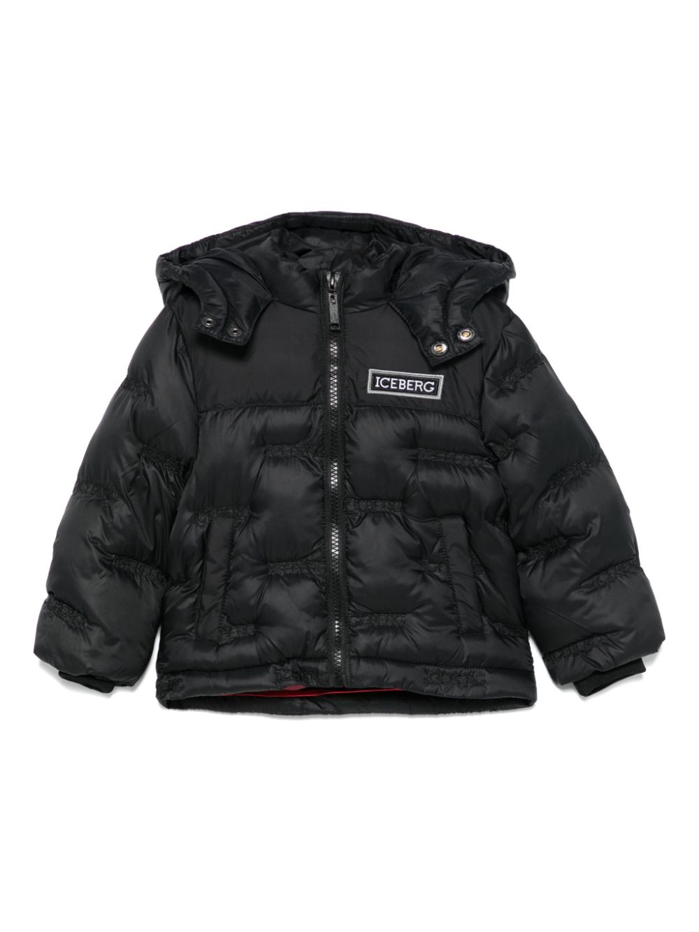 Iceberg Kids logo-embroidered jacket - Black