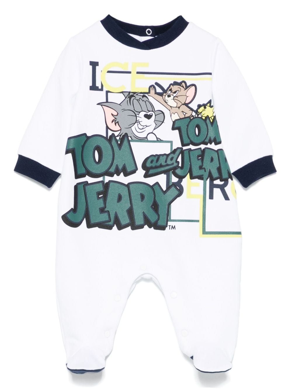 Iceberg Kids Tom & Jerry romper set Wit