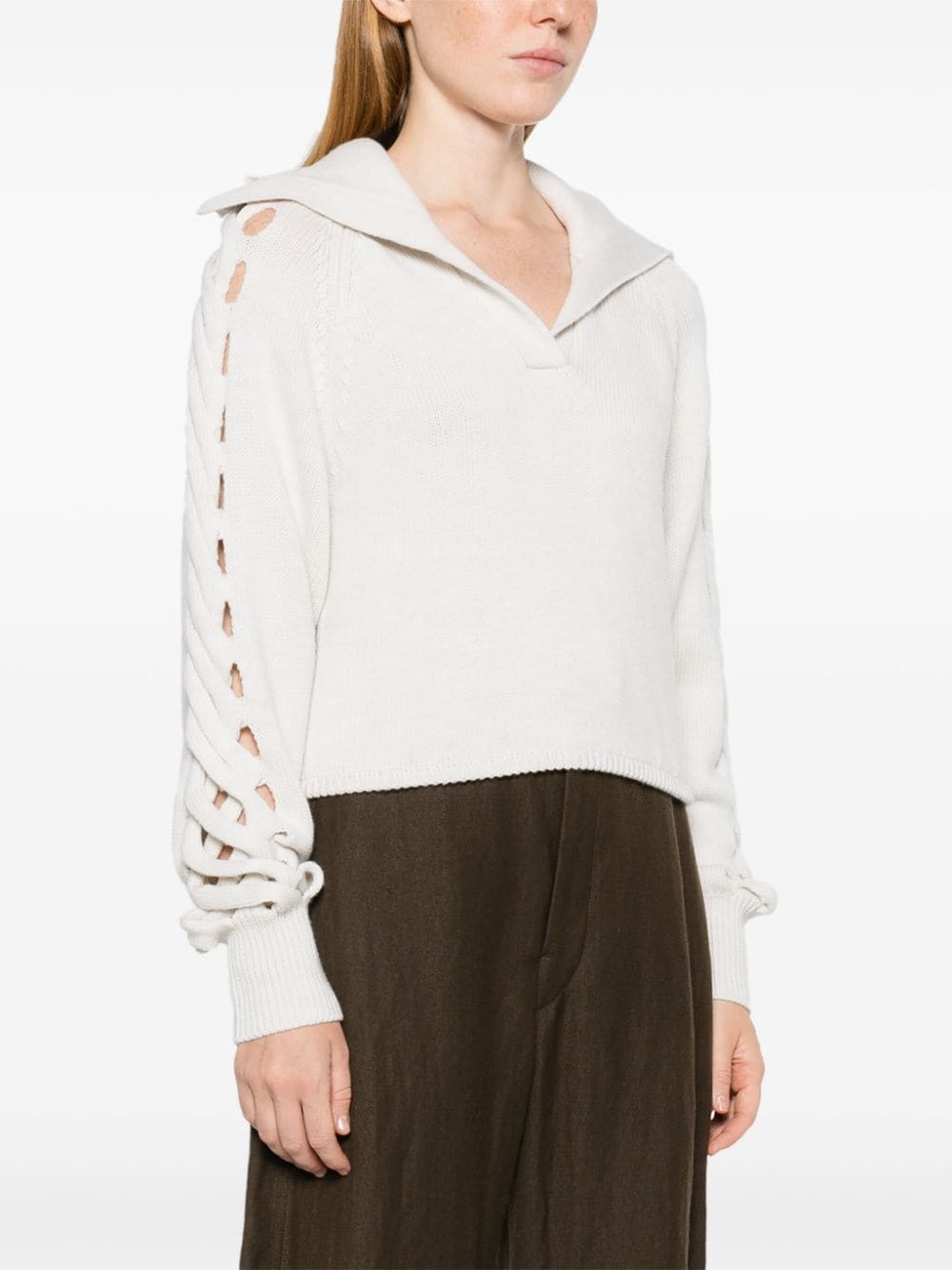 Shop Iro Alessia Sweater In 中性色