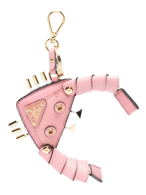 Prada leather key ring