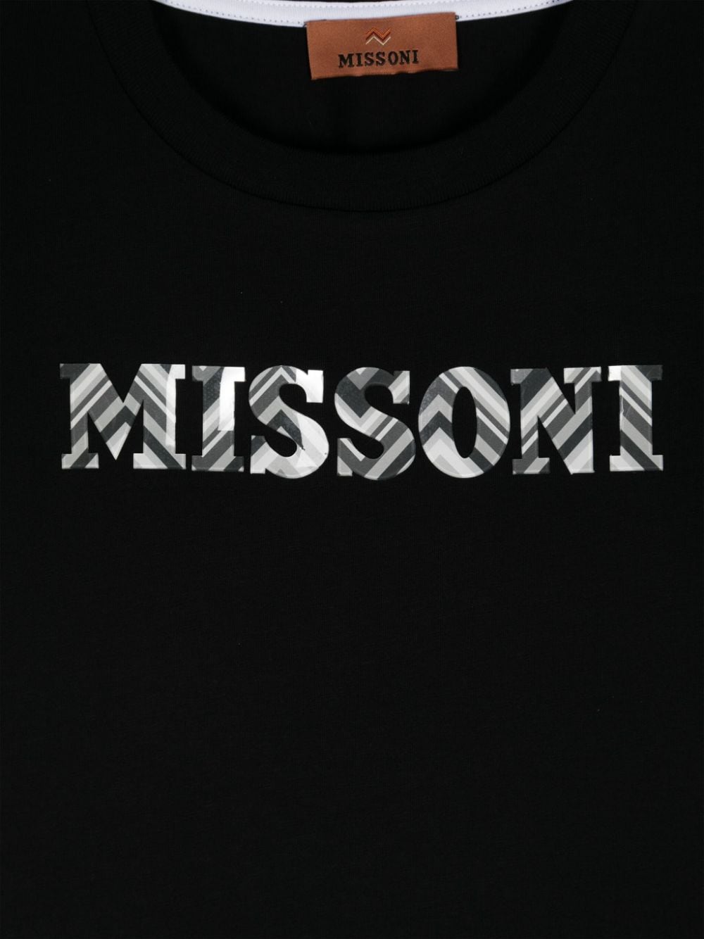 Shop Missoni Logo-print T-shirt In Black