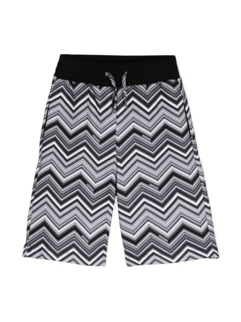 Missoni Kids chevron-print bermuda shorts