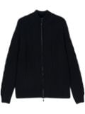 Malo cable-knit cardigan - Blue