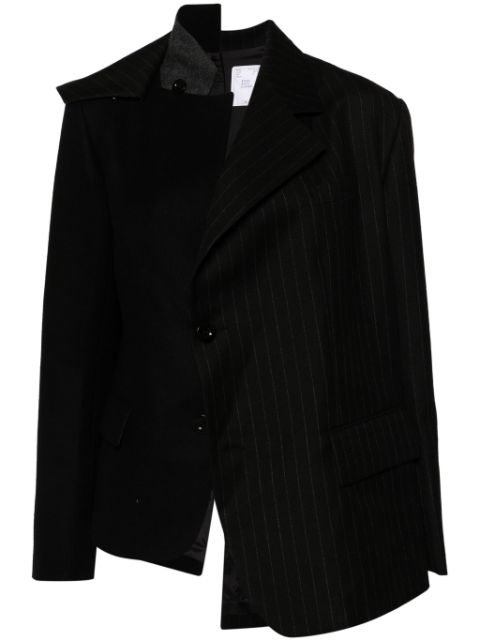 sacai asymmetrisk blazer