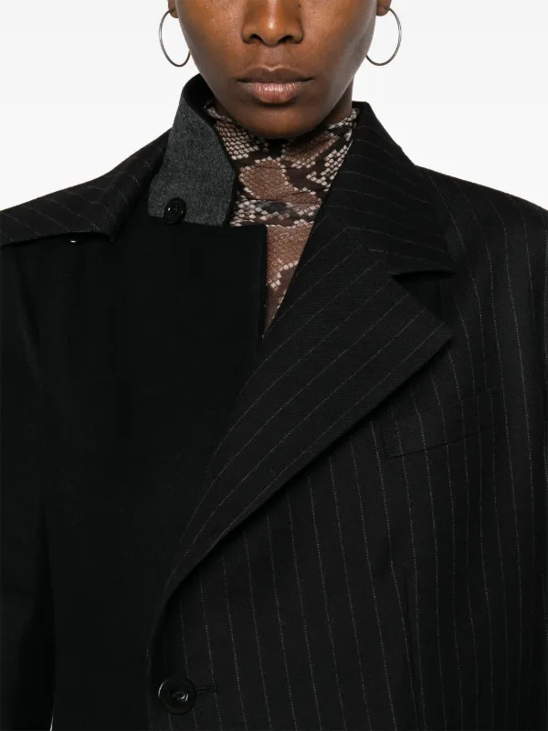 Sacai アシンメトリー ジャケット | ブラック | FARFETCH JP Sacai アシンメトリー ジャケット | ブラック | FARFETCH JP