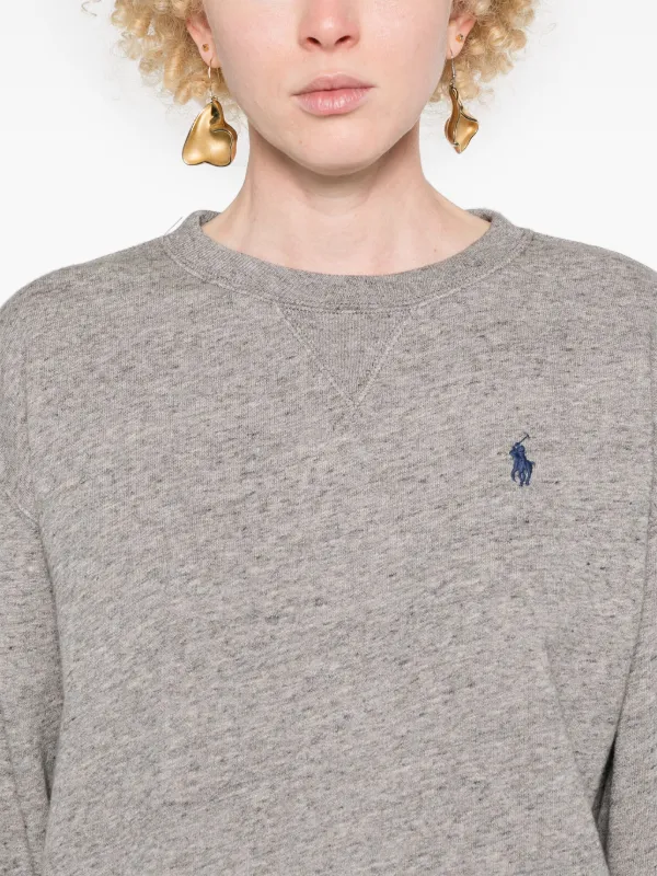 Polo Ralph Lauren crew-neck Jersey Sweatshirt Grey FARFETCH ID