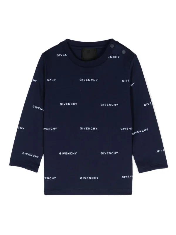 Givenchy Kids logo-print T-shirt | Blue | FARFETCH