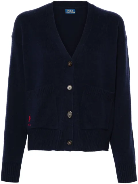 Polo Ralph Lauren embroidered-logo cardigan