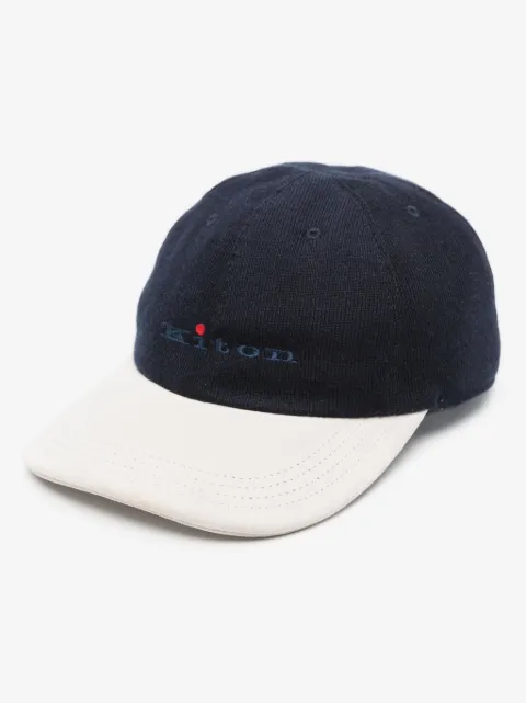 Kiton logo-embroidered baseball cap