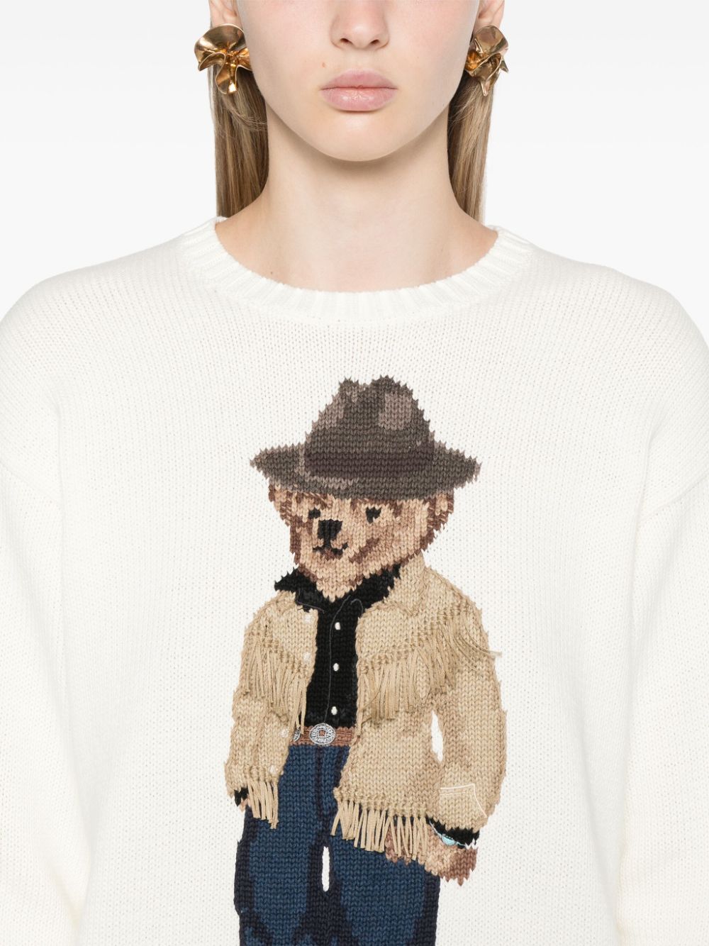 Polo Ralph Lauren Polo Bear intarsia-knit jumper Women