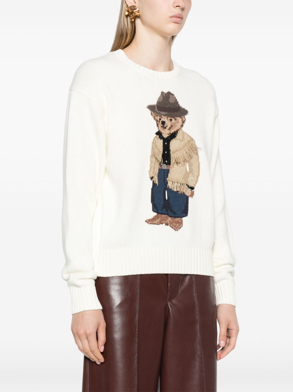 Polo Ralph Lauren Polo Bear intarsia-knit jumper Women