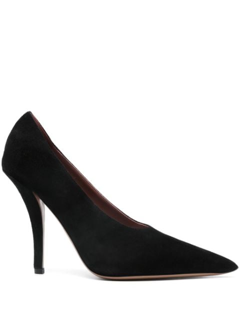 110mm suede pumps