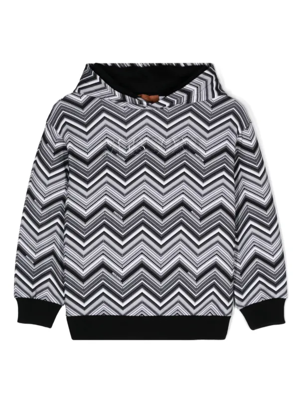 {New} Missoni Kids All Over Logo offers Hoodie Sweatshirt