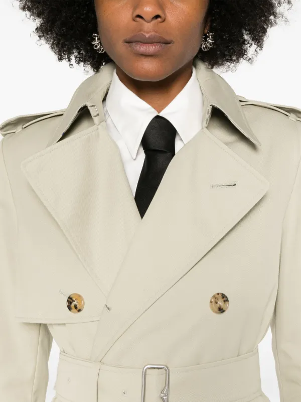 Burberry double breasted Trench Coat Neutrals FARFETCH BE