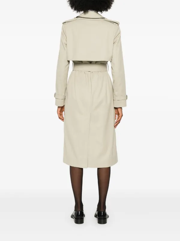 Burberry ダブルブレスト トレンチコート | ニュートラル