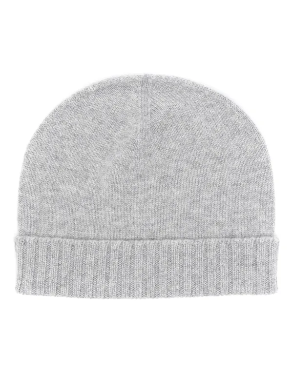 Malo Cashmere Beanie Hat Grey FARFETCH CA