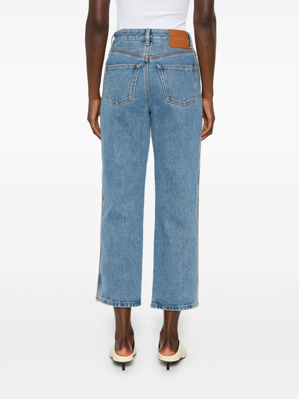 LOEWE Cropped jeans Blauw