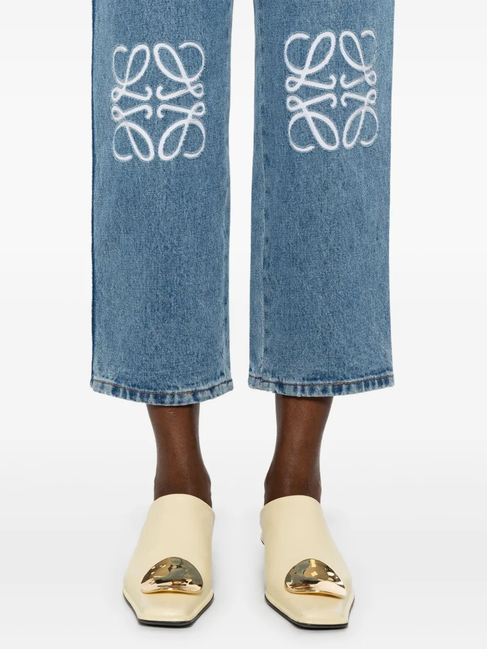 LOEWE Cropped jeans Blauw