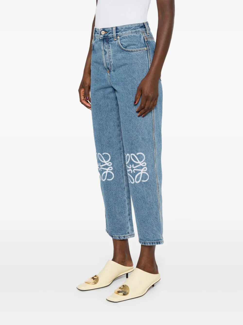 LOEWE Cropped jeans Blauw