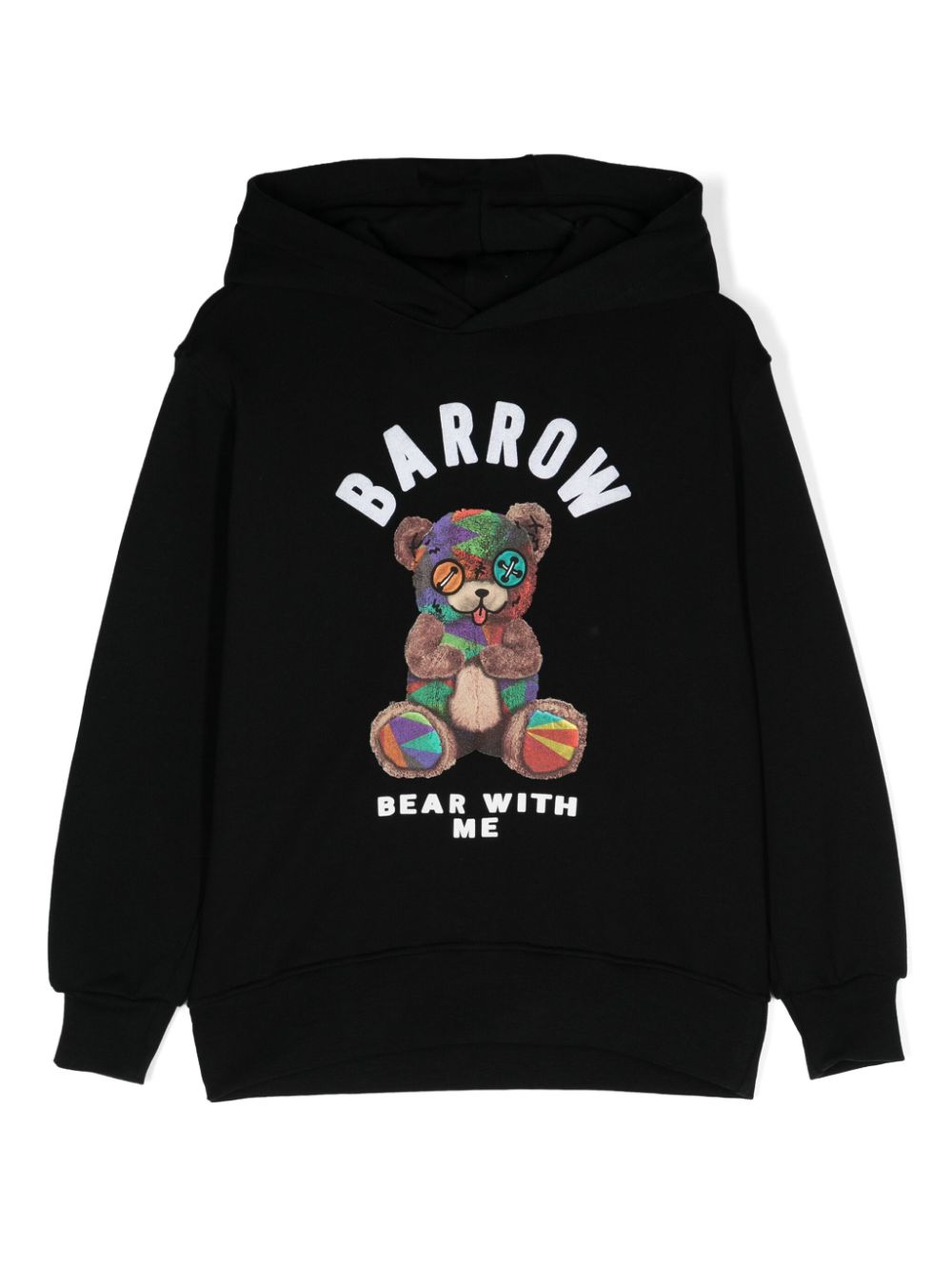 Barrow kids Hoodie met teddybeer Zwart