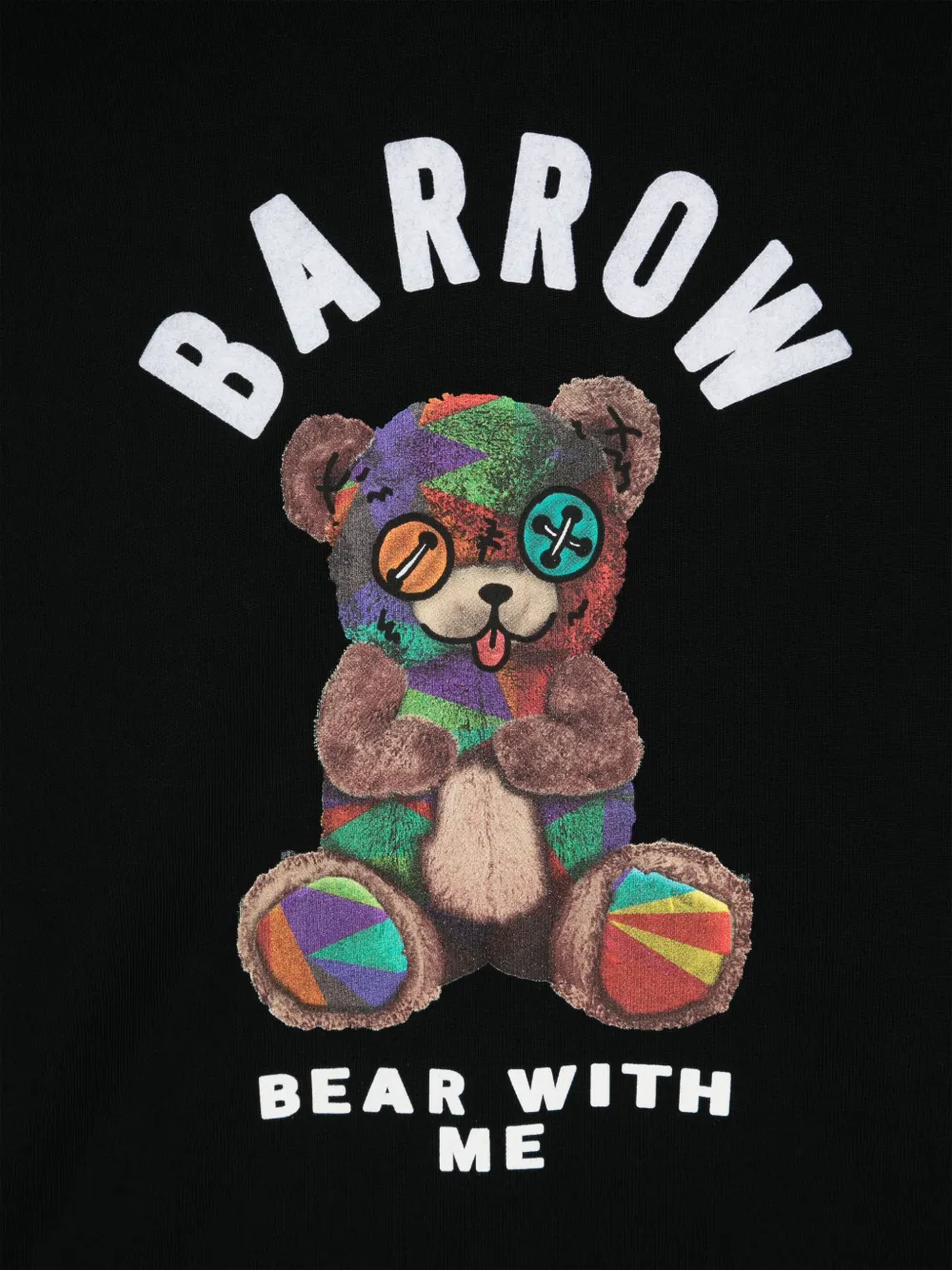 Barrow kids Hoodie met teddybeer Zwart