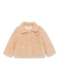 Liu Jo Kids teddy bear-appliqué jacket - Neutrals