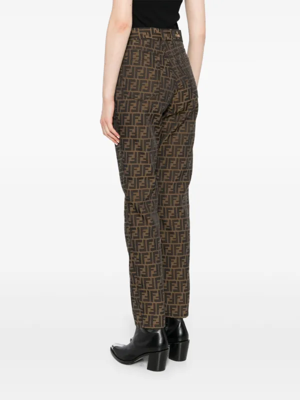 Fendi Pre-Owned Monogram Jeans | Brown | FARFETCH