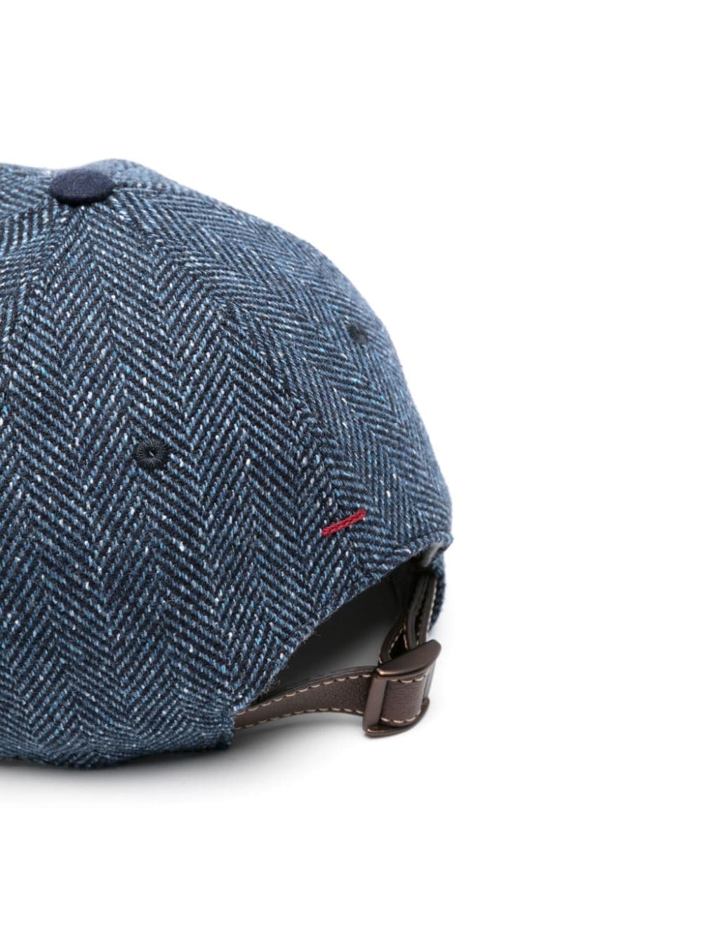 Brunello Cucinelli herringbone cap - Blauw