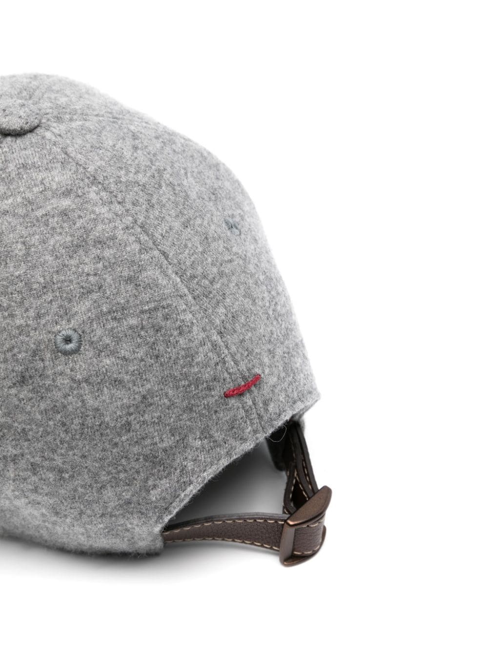 Shop Brunello Cucinelli Logo-embroidered Baseball Cap In Grey