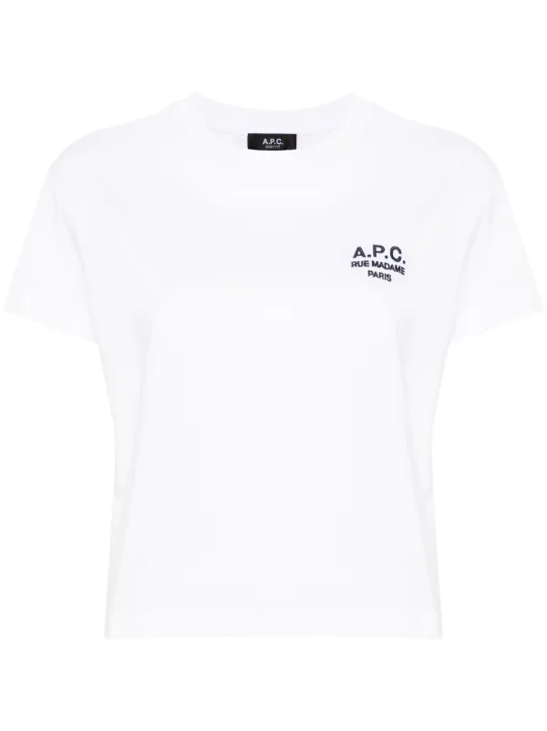 A.P.C. ロゴ Tシャツ ホワイト Mサイズ A.P.C. ロゴ Tシャツ | ホワイト | FARFETCH JP