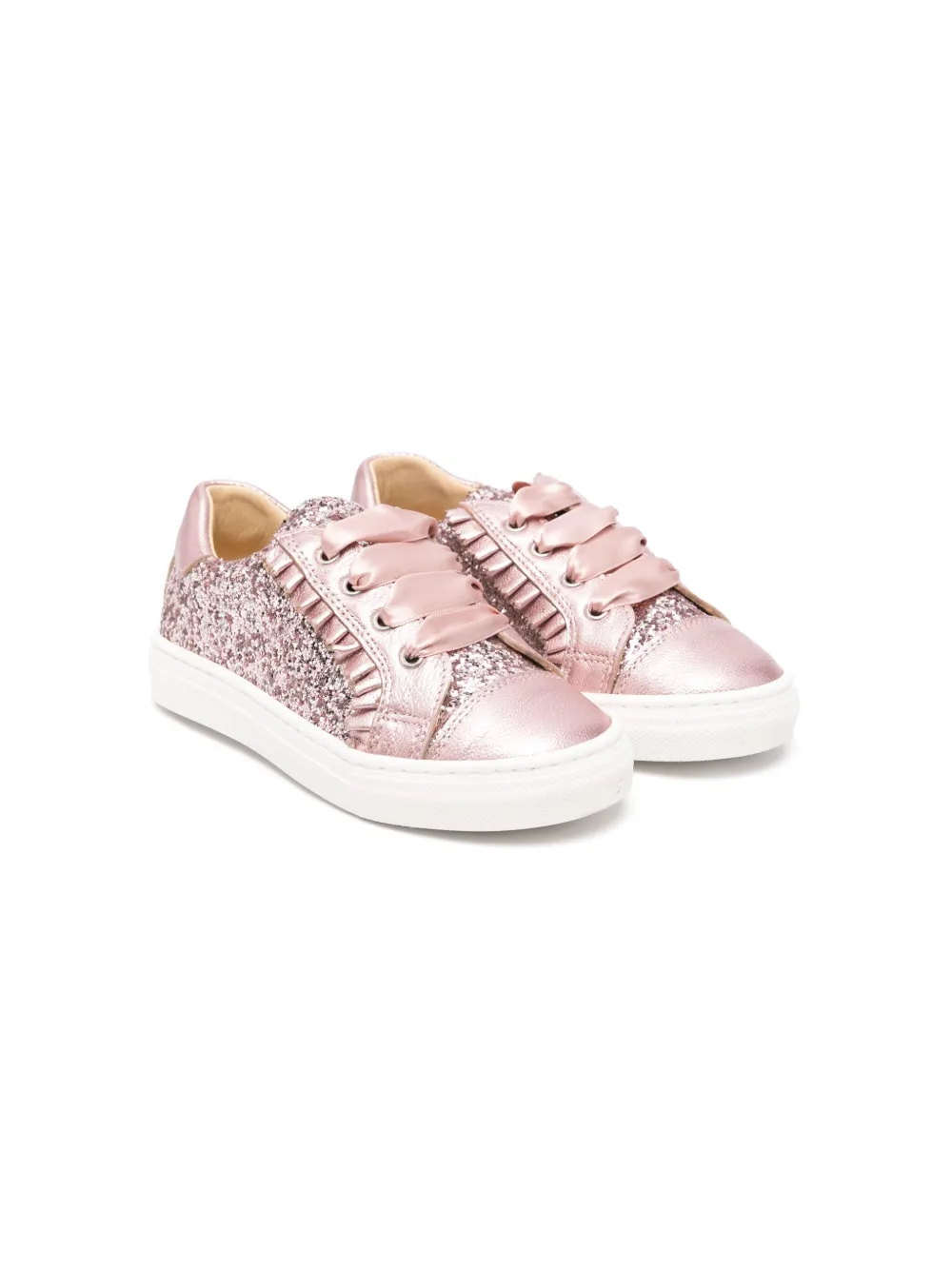 Pink glitter sneakers womens sales