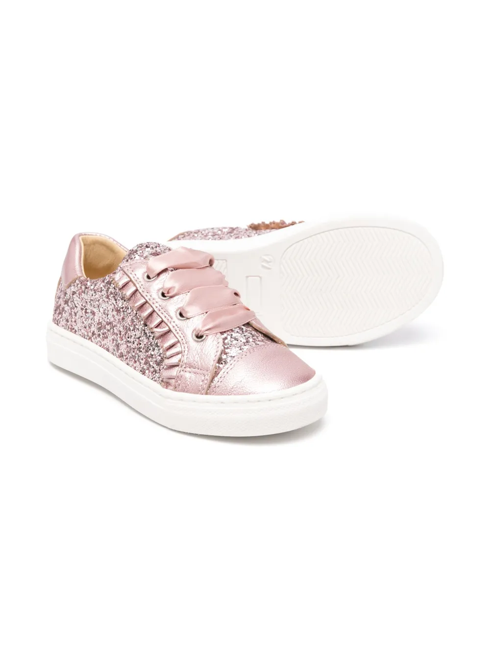 ANDANINES Glitter Sneakers Rosa FARFETCH DE