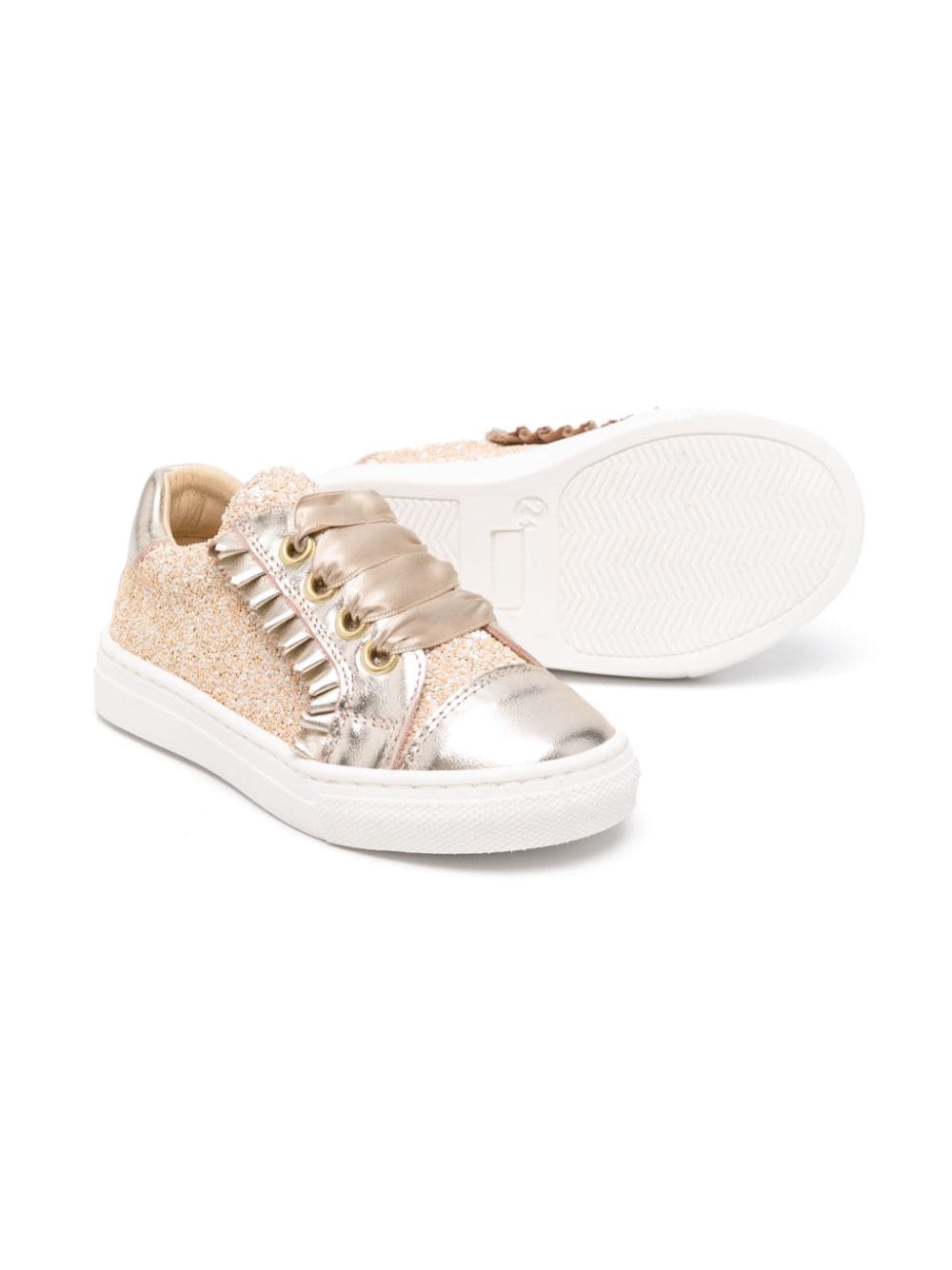 ANDANINES glitter sneakers - Beige